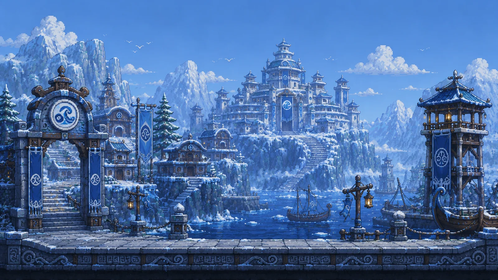 The Southern Water Tribe city carved from ice